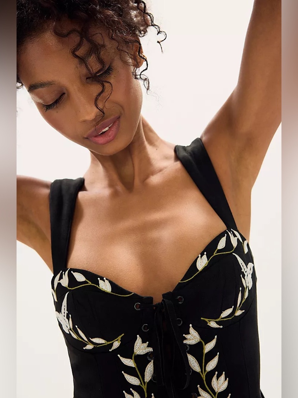 For Love & Lemons Weston Vegan Suede Romper size small NWT - Picture 2 of 12